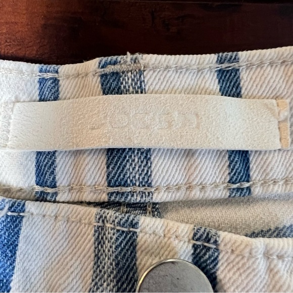 JOE’S Jeans The Blake High Rise Wide Leg Crop Denim Yard Dye Stripe Size 25 - Picture 9 of 12